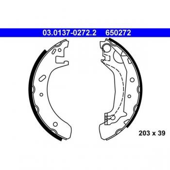 ATE Mâchoires de frein X4 pour FORD: Mondeo (Ref: 03.0137‑0272.2)