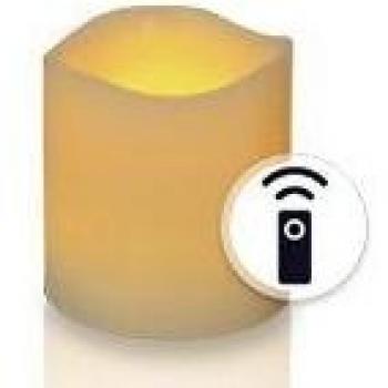 WeCandle Bougie LED Ivoire 7,5cm Télécommandable