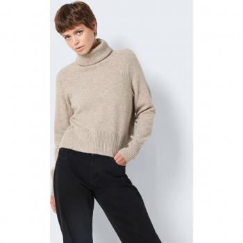 Noisy May Damen Strick-Sweater NMFRIVA L/S Roll Neck