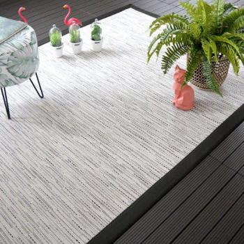Mosaico Borneo Blanco con Detalle Trenza Negra