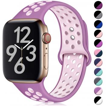 Cinturino Rimovibile Hamile per Apple Watch 38/40mm (Colore Morbido: Rosa/Sabbia)