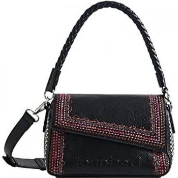 Desigual Damen Bols_regasita Phuket Mini Handtasche, Schwarz, Einheitsgröße EU