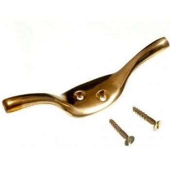 Heavy Duty Solid Brass Cleat Hook Curtain Blind Tie Back with Screws