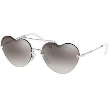 Miu Miu Lentes de Sol 0MU 62US 58 Silver para Mujer