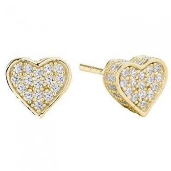 SIF Jakobs Damen-Ohrstecker vergoldet SJ-E2185-CZ