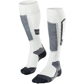 FALKE Damen Skisocken SK4, leichte Polsterung, Skistrümpfe, 35-36, weiß