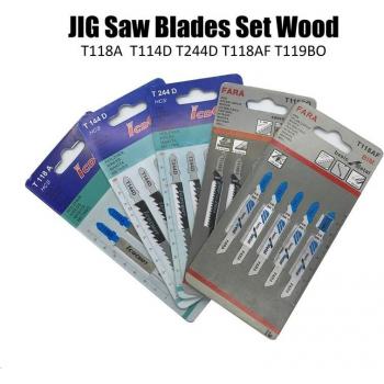 5-Piece Wood Jigsaw Blade Set (T118A, T144D, T244D, T118AF, T119BO)