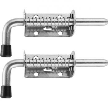 2Pcs 5 Inch Spring Loaded Barrel Bolt Lock