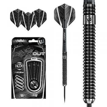 WINMAU Blackout 22 Gram Tungsten Darts with Prism Flights and Shafts