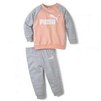 Tuta Da Jogging Puma Minicats Essentials Raglan Apricot Blush 0-3 Mesi