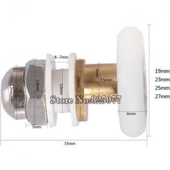 10PCS Sliding Door Circular Bearing Fittings