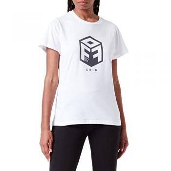 Donna T‑shirt Hummel OFF – Grid in Cotone