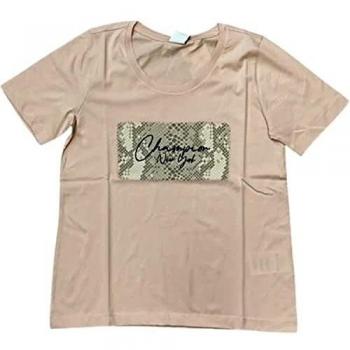 Camiseta Rosa de Manga Corta Champion para Dama