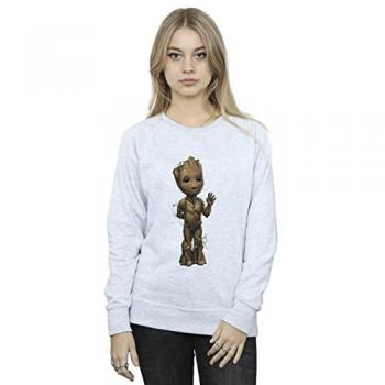 Grey Wave Pose I Am Groot Hoodie – Marvel, XL