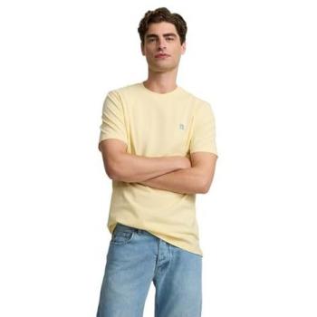 Silbon Camiseta Amarilla Iconos de Playa para Hombre
