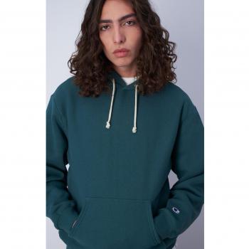 Felpa Con Cappuccio Verde Bosco
