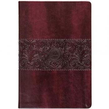 The Passion Translation New Testament with Psalms Proverbs and Song of Songs 2020 Edn Large Print Burgundy Faux Leather by Brian Dr Simmons
