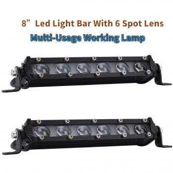 MotoLite 8 60W 4x4 LED Lens Light Bar