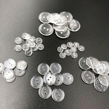 30pcs Clear Shirt Buttons