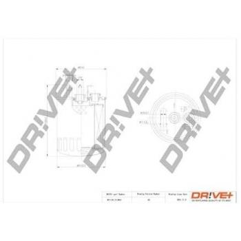 Filtro de Combustible DP1110‑13‑0041 (Dr!ve+)