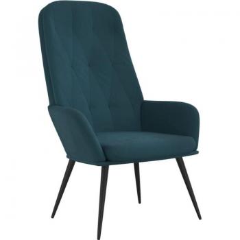 Poltroncina Elegante Blu Velluto 26