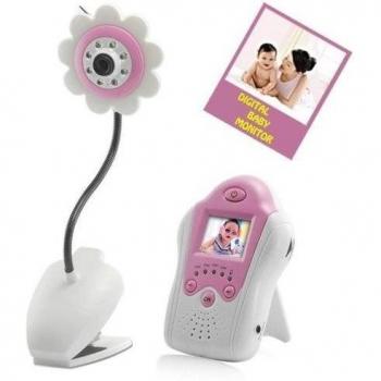Babyphone vidéo sans fil en forme de fleur