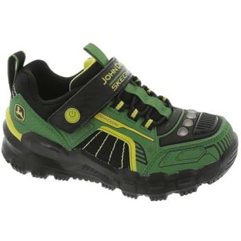 Skechers Garçon John Deere: Chaussures Rugged-Brights Aventure Track Vert/Noir, Taille 35