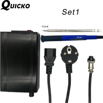 QUICKO STC T12 OLED Lötgerät 108W für HAKKO Eisen Tipps