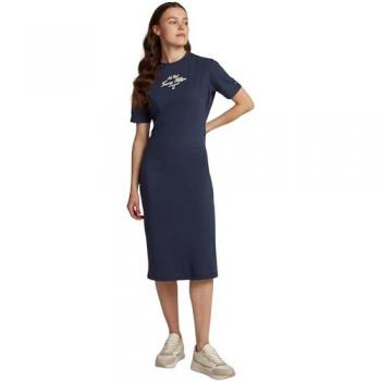 Tommy Hilfiger Slim Fit Shirtkleid mit Logo