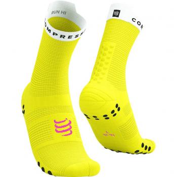 Calcetines Compressport Pro Racing V4.0 Run High amarillo neón