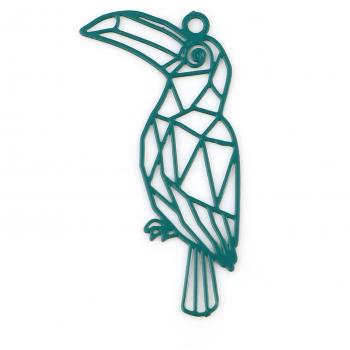 Dijes de metal en forma de pájaro carpintero, 20 Uds, 27x13mm
