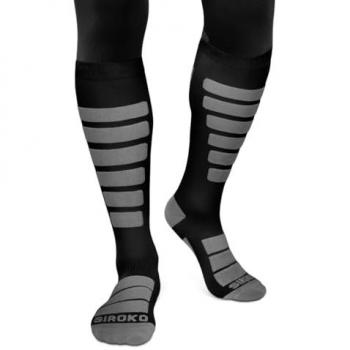 Calcetines para snowboard esquí y nieve Hombre y Mujer AORAKI Black Siroko Negr XS/S