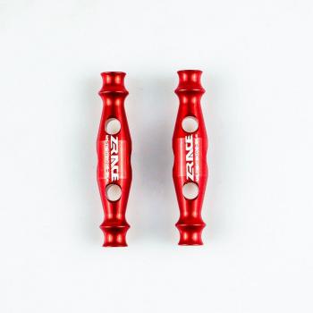 ZRACE Kragen Extremleicht T2 für Sattelstütze, Set mit 10g, Farbe Rot/Schwarz