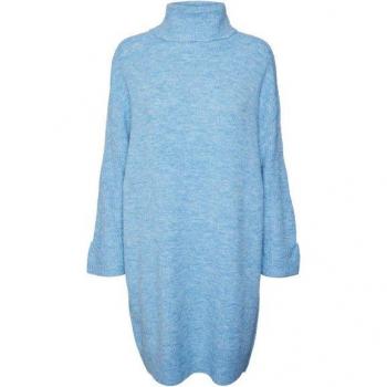 JUPITER‑Strickkleid von Vero Moda – hellblau, knielang, XS