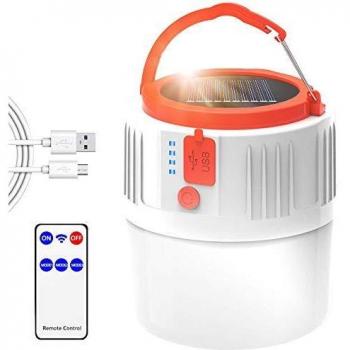 LETOUR Solar/USB Power Bank Lantern for Hiking