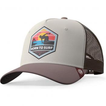 Gorra Born to Surf en color marrón