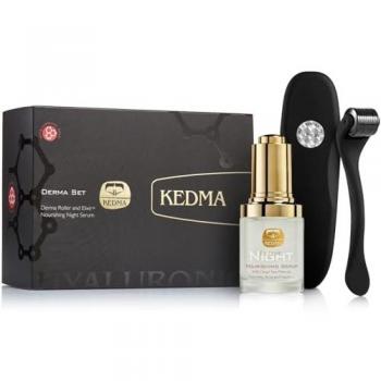 Kedma Dermaroller + Siero Notte: Collagene, Vitamina C, Acido Ialuronico