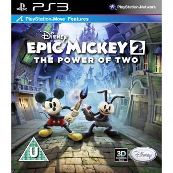 Playstation 3 Disney Epic Mickey 2: The Power of Two Game With Manual Ps3 Family
