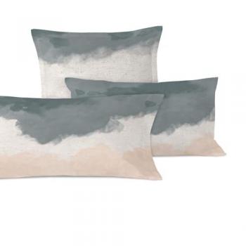 Funda de Almohada Multicolor HappyFriday Seaside 50x75 cm (2 Unidades) 100% Algodón, Calidad 150
