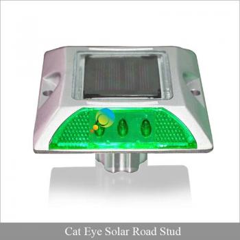 Blinkender grüner LED-Katzenaugen-Straßenmarker mit reflektierendem 3M-Material