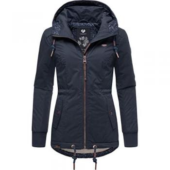 Damen Winterjacke Ragwear YM-Danka in Jeansblau