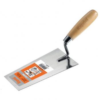 Cazzuola Kapriol a Punta Quadrata, Manico di Legno, 18–20 cm