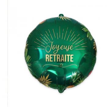 Ballon Métallique 35 cm Retraite Tropicale – Accessoire Fête