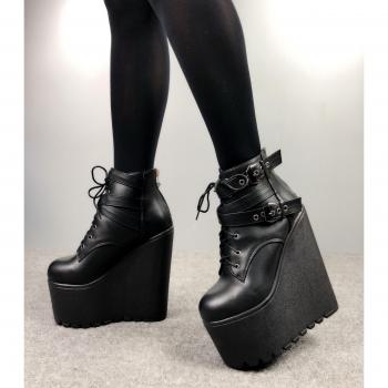 Botas de Cuña con Tacón de 16 cm
