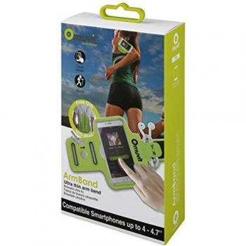 Muvit muarm0028, sportliches Universalarmband 4–4,7 Zoll, Limettengrün