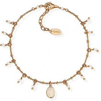 Gioielli da donna Amen con bracciale in argento e madonna in oro bianco, codice prodotto BRMSRB1