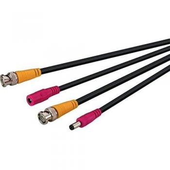 MONACOR VSC-100/SW 10m Zwart Combi Kabel voor Video