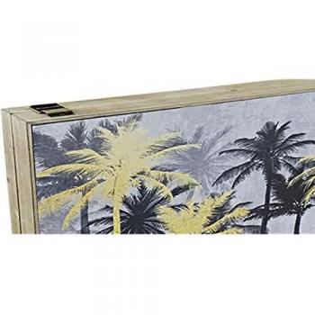 Box Contatore Palme d’Oro nera DKD Home Decor (2 unità)
