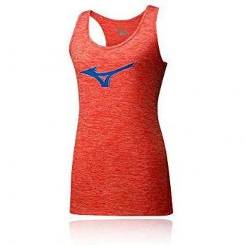 Mizuno Camiseta Deportiva Naranja Azul para Mujer