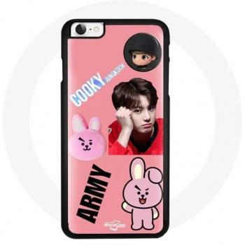 Funda protectora para iPhone 6 BTS Bangtan Garçon BT21 Cooky Jungkook ARMY